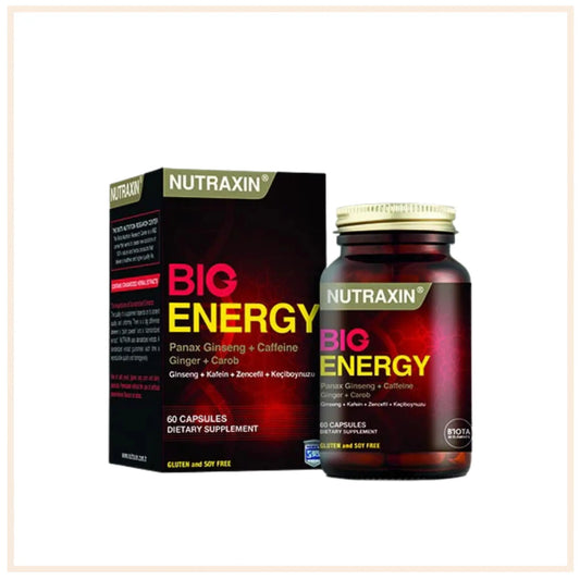 Nutraxin Big Energy – Ginseng + Kafein + Zencefil + Keçiboynuzu