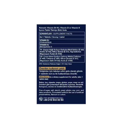 Nutraxin D3K2 Vitamin Tablet