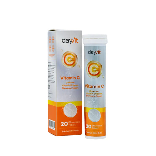 DAYVİT VİT C+ ÇİNKO+ VİT D EFERVESAN 20 TB