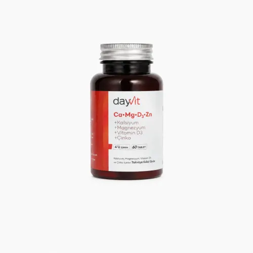DAYVİT KALSİYUM-MAGNEZYUM-ÇİNKO-VİTAMİN D3 60 TB
