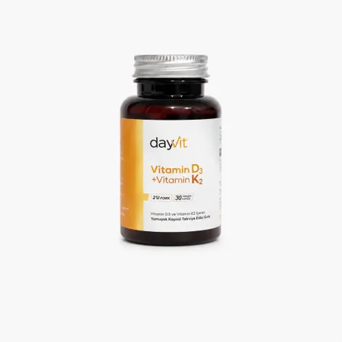 DAYVİT VİTAMİN D3 + VİTAMİN K2 – 30 YUMUŞAK KAP